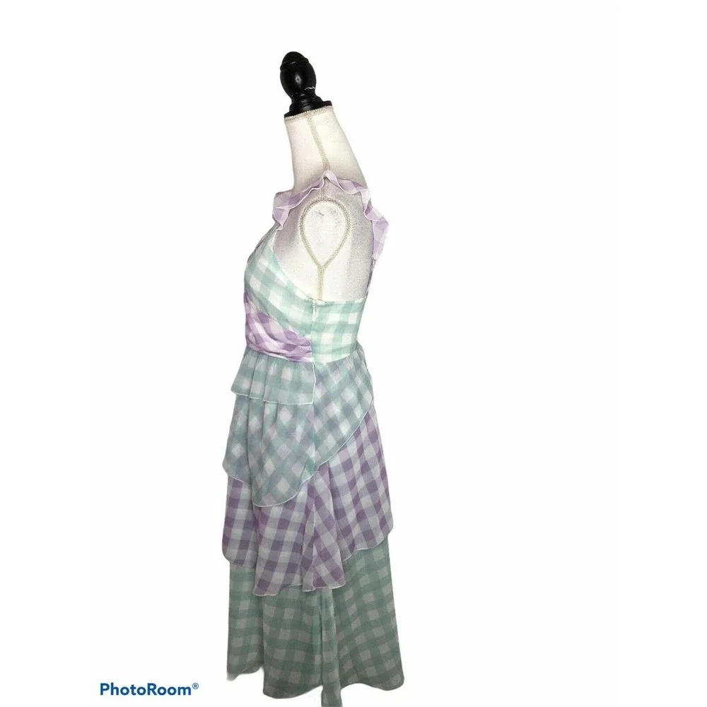 Bellevue The Label Alessia Gingham Layered‎ Dress